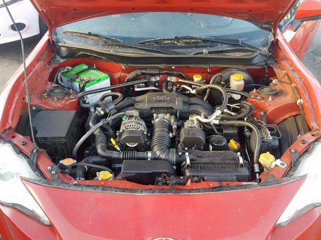 JF1ZNAA10D1708406 - 2013 TOYOTA SCION FR-S RED photo 7