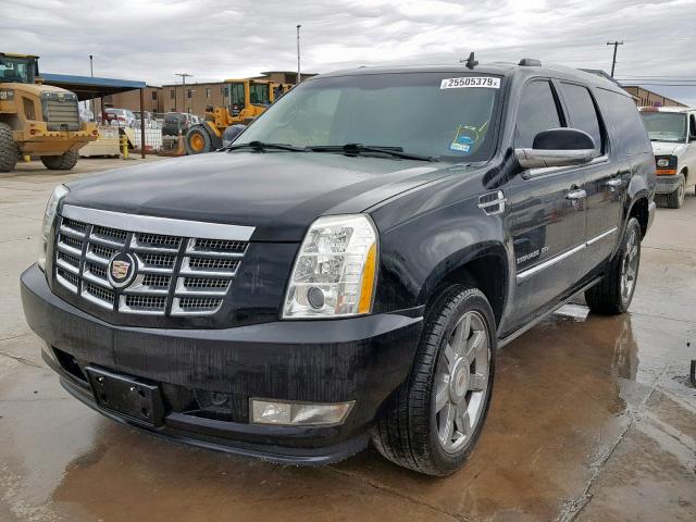 1GYS3HEF0DR151444 - 2013 CADILLAC ESCALADE E BLACK photo 2