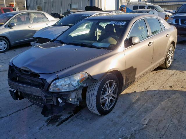 1G1ZB5EB2AF264675 - 2010 CHEVROLET MALIBU LS BROWN photo 2