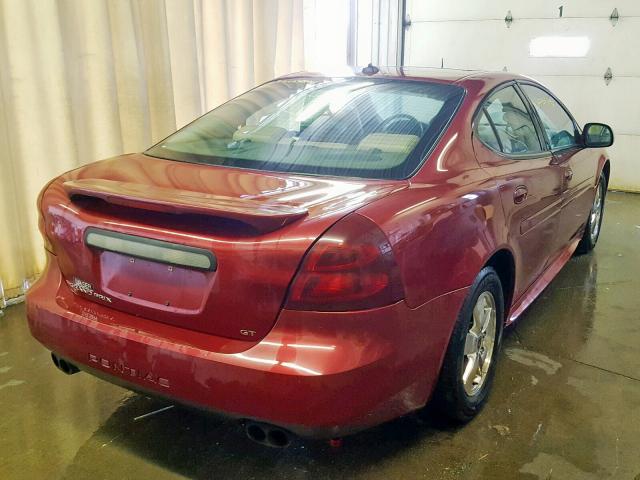 2G2WS542851147826 - 2005 PONTIAC GRAND PRIX MAROON photo 4