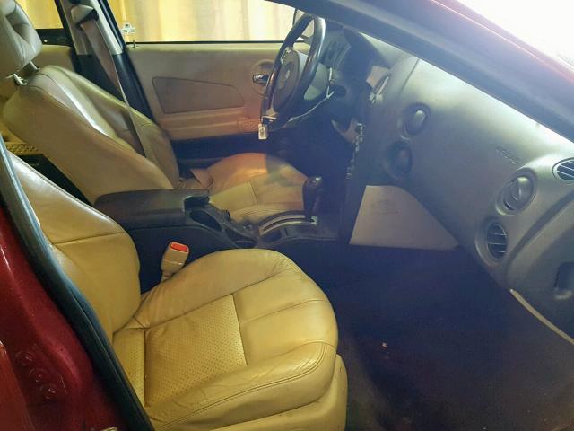 2G2WS542851147826 - 2005 PONTIAC GRAND PRIX MAROON photo 5