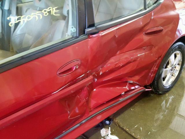 2G2WS542851147826 - 2005 PONTIAC GRAND PRIX MAROON photo 9