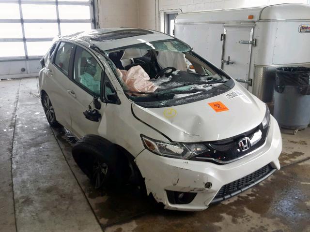 3HGGK5H84FM729576 - 2015 HONDA FIT EX WHITE photo 1