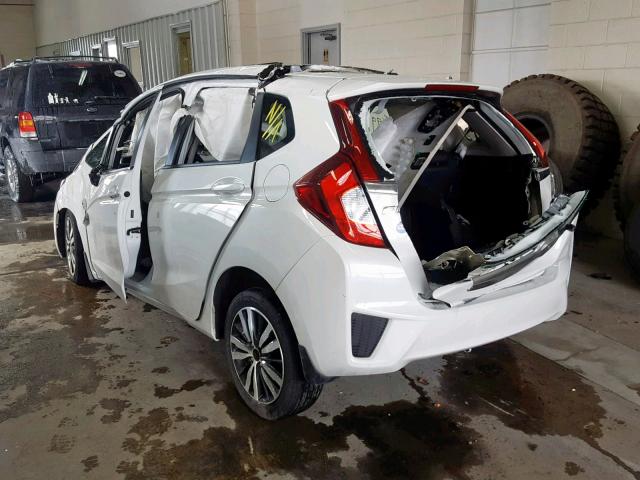 3HGGK5H84FM729576 - 2015 HONDA FIT EX WHITE photo 3