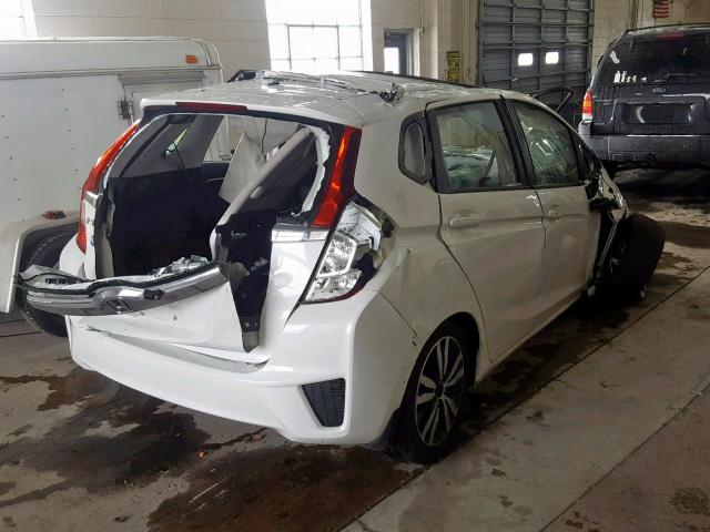 3HGGK5H84FM729576 - 2015 HONDA FIT EX WHITE photo 4