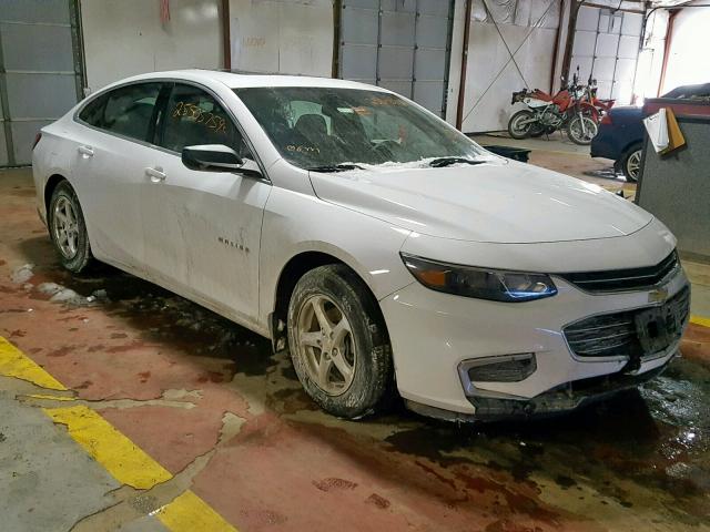 1G1ZB5ST1GF200326 - 2016 CHEVROLET MALIBU LS WHITE photo 1