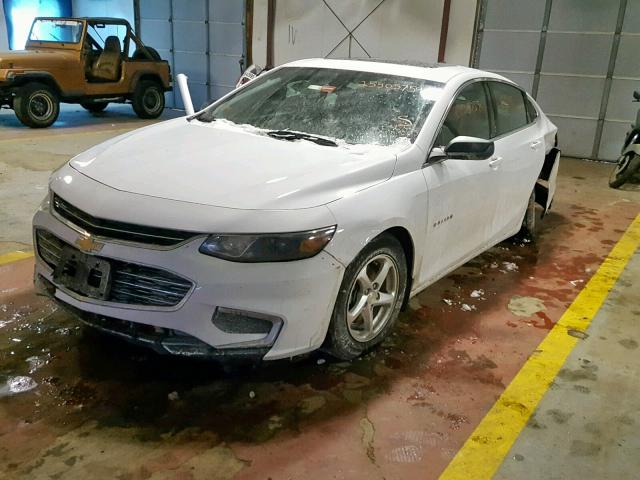 1G1ZB5ST1GF200326 - 2016 CHEVROLET MALIBU LS WHITE photo 2