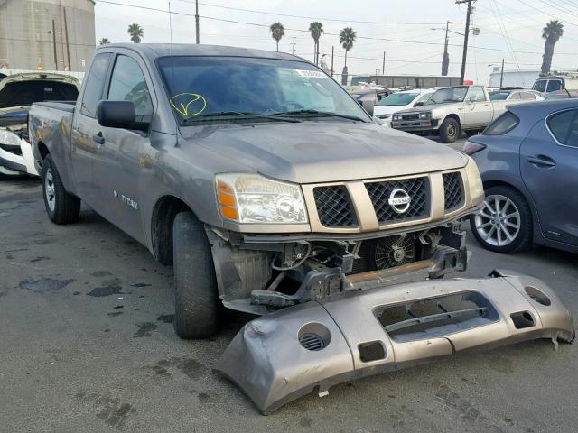 1N6AA06A64N593340 - 2004 NISSAN TITAN XE GRAY photo 1