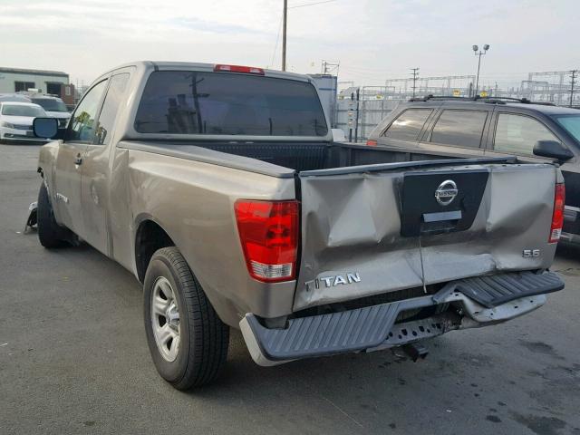 1N6AA06A64N593340 - 2004 NISSAN TITAN XE GRAY photo 3