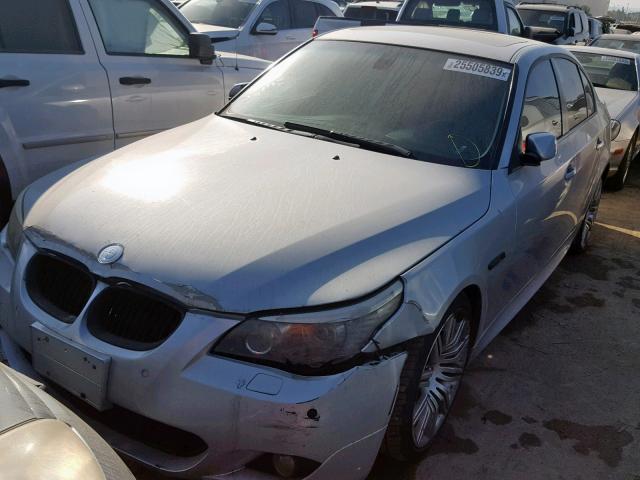 WBANW53518CT50477 - 2008 BMW 550 I GRAY photo 2