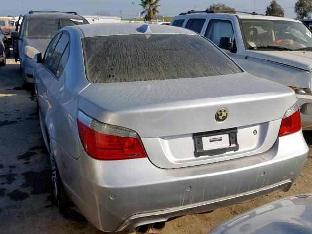 WBANW53518CT50477 - 2008 BMW 550 I GRAY photo 3