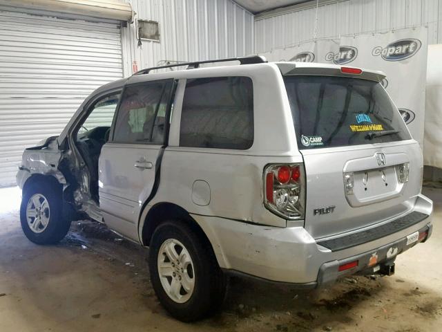 5FNYF28238B024809 - 2008 HONDA PILOT VP SILVER photo 3