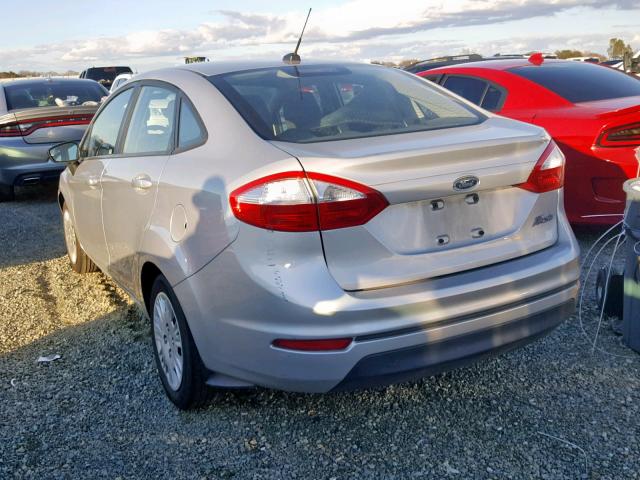 3FADP4AJ6EM191025 - 2014 FORD FIESTA S SILVER photo 3