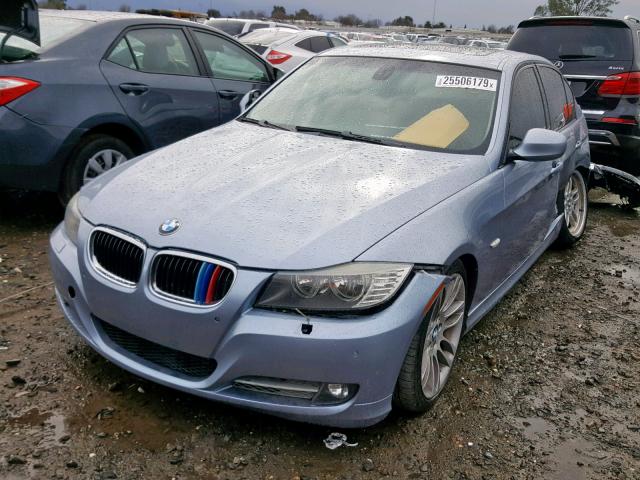 WBAPN73559A265100 - 2009 BMW 335 D BLUE photo 2