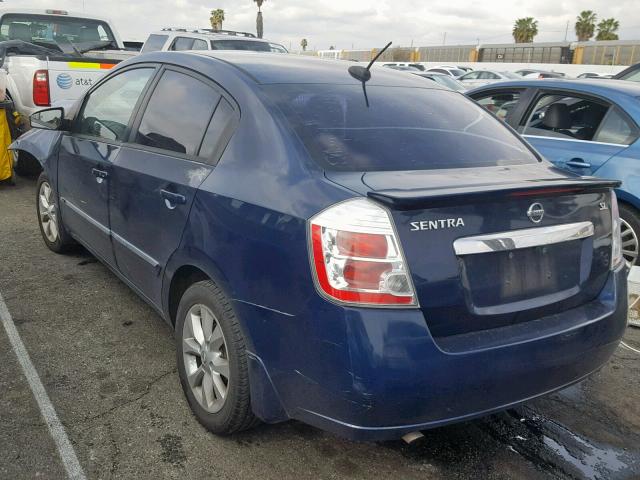 3N1AB6AP1BL618627 - 2011 NISSAN SENTRA 2.0 BLUE photo 3