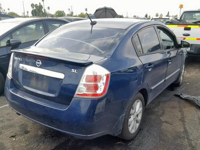 3N1AB6AP1BL618627 - 2011 NISSAN SENTRA 2.0 BLUE photo 4