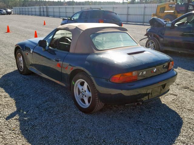 4USCH7329VLB82036 - 1997 BMW Z3 1.9 GREEN photo 3