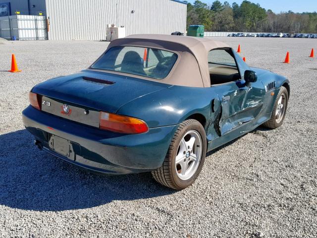 4USCH7329VLB82036 - 1997 BMW Z3 1.9 GREEN photo 4