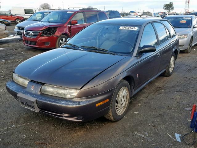 1G8ZK8276XZ106463 - 1999 SATURN SW2 GRAY photo 2