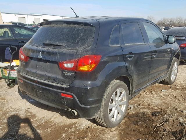 JA4AR4AU1CZ009724 - 2012 MITSUBISHI OUTLANDER BLACK photo 4