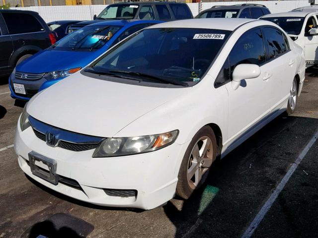 2HGFA16669H500604 - 2009 HONDA CIVIC LX-S WHITE photo 2