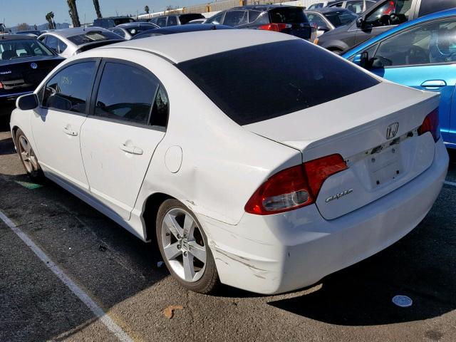 2HGFA16669H500604 - 2009 HONDA CIVIC LX-S WHITE photo 3