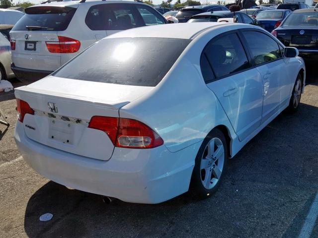 2HGFA16669H500604 - 2009 HONDA CIVIC LX-S WHITE photo 4