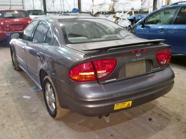 1G3NL52EX2C231864 - 2002 OLDSMOBILE ALERO GL GRAY photo 3