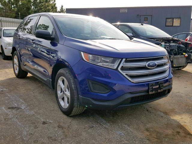 2FMTK3G87FBB95022 - 2015 FORD EDGE SE BLUE photo 1