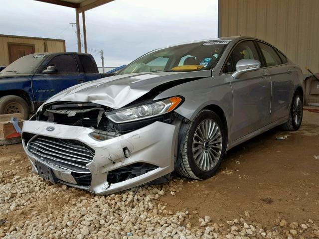 3FA6P0K96DR297806 - 2013 FORD FUSION TIT SILVER photo 2