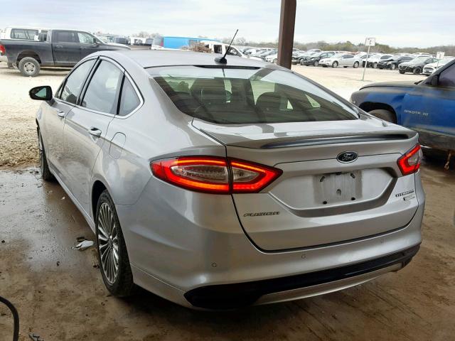 3FA6P0K96DR297806 - 2013 FORD FUSION TIT SILVER photo 3