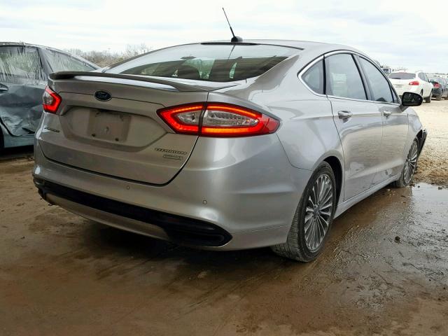 3FA6P0K96DR297806 - 2013 FORD FUSION TIT SILVER photo 4