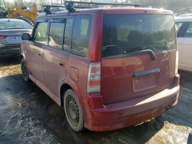 JTLKT334364106903 - 2006 TOYOTA SCION XB Қызыл фото 3