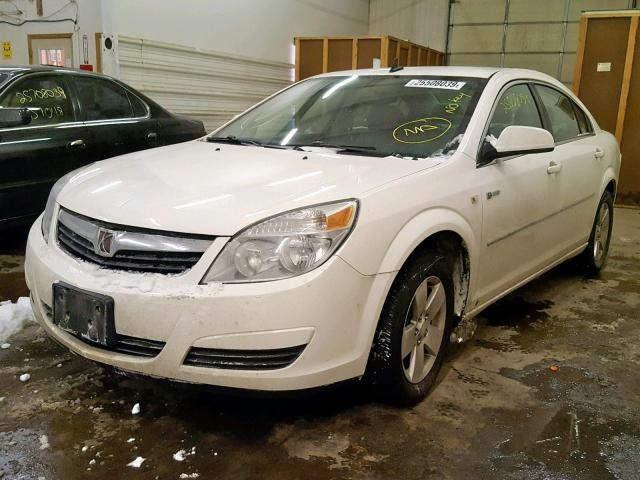 1G8ZR57508F156022 - 2008 SATURN AURA GREEN WHITE photo 2