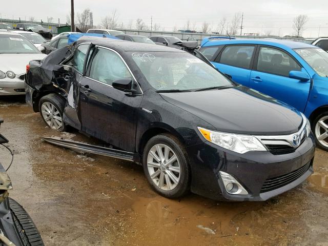 4T1BD1FK3CU011322 - 2012 TOYOTA CAMRY HYBR BLACK photo 1