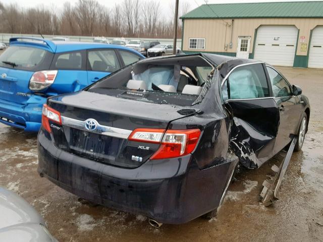 4T1BD1FK3CU011322 - 2012 TOYOTA CAMRY HYBR BLACK photo 4