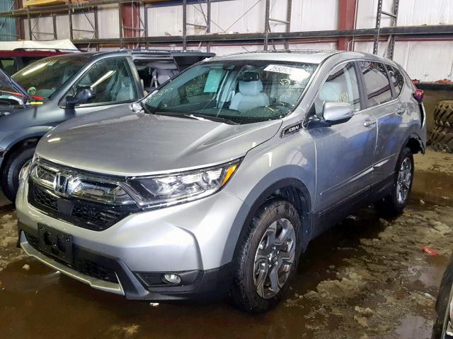 7FARW2H87JE062823 - 2018 HONDA CR-V EXL SILVER photo 2