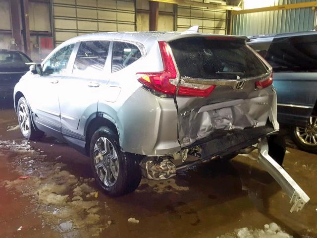 7FARW2H87JE062823 - 2018 HONDA CR-V EXL SILVER photo 3