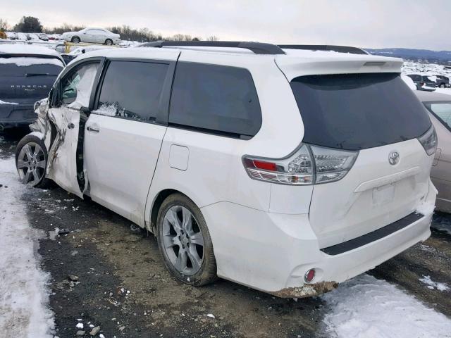 5TDXK3DCXES476419 - 2014 TOYOTA SIENNA SPO WHITE photo 3