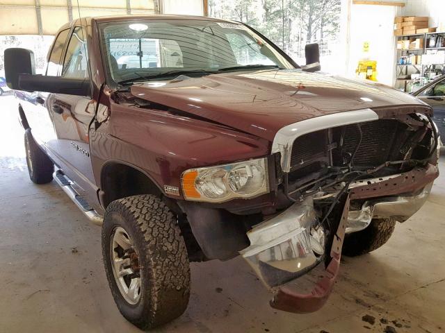 1D7KU28D73J664817 - 2003 DODGE RAM 2500 S MAROON photo 1