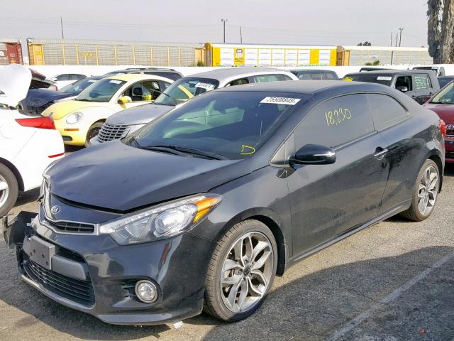 KNAFZ6A33G5629936 - 2016 KIA FORTE SX BLACK photo 2