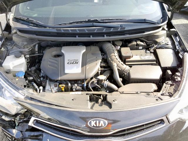 KNAFZ6A33G5629936 - 2016 KIA FORTE SX BLACK photo 7