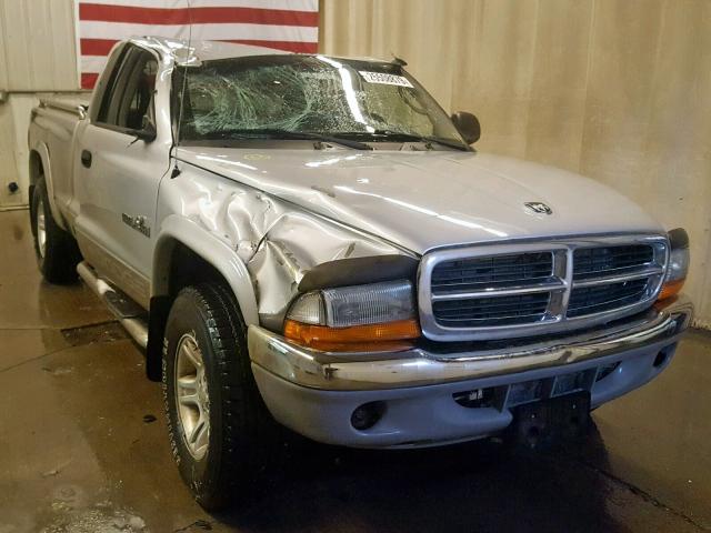 1B7GG22N71S280438 - 2001 DODGE DAKOTA GRAY photo 1