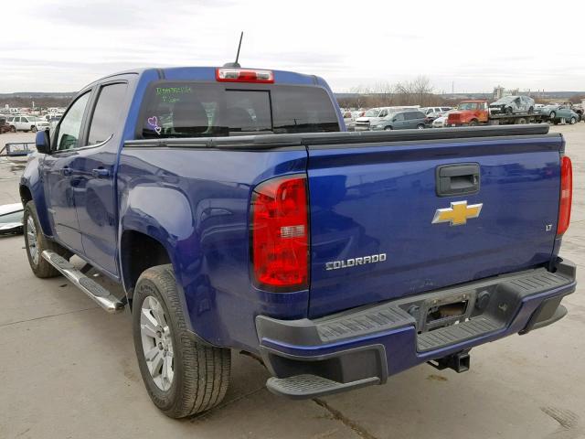 1GCGSBE31F1266458 - 2015 CHEVROLET COLORADO L BLUE photo 3