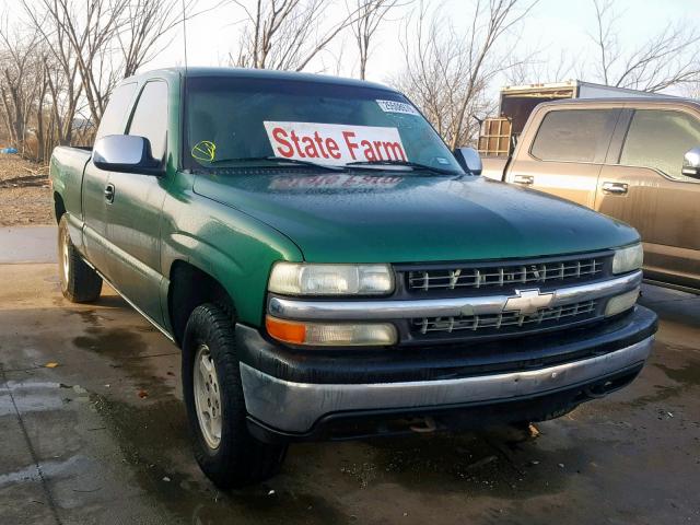 1GCEK19T2YE255489 - 2000 CHEVROLET SILVERADO GREEN photo 1