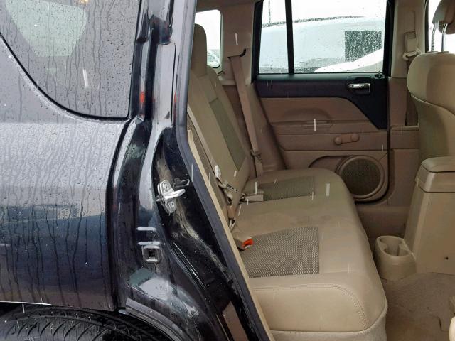 1J4NT1FA3AD641022 - 2010 JEEP COMPASS SP შავი ფოტო 6