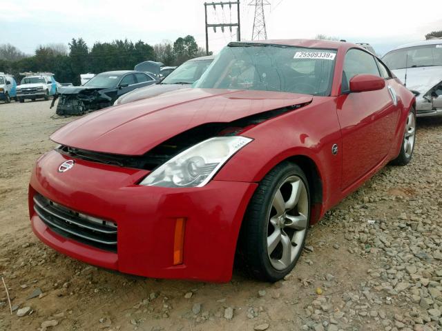 JN1AZ34D26M330672 - 2006 NISSAN 350Z COUPE RED photo 2