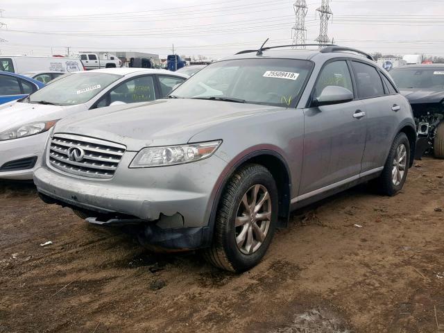 JNRAS08W47X209945 - 2007 INFINITI FX35 SILVER photo 2