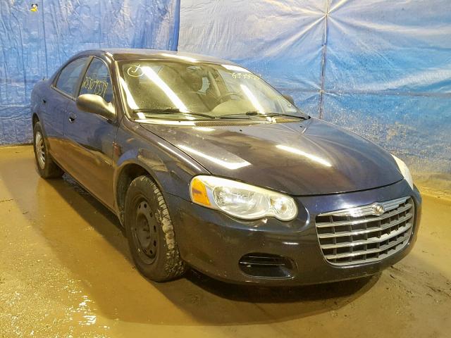 1C3EL46R34N183482 - 2004 CHRYSLER SEBRING LX BLUE photo 1