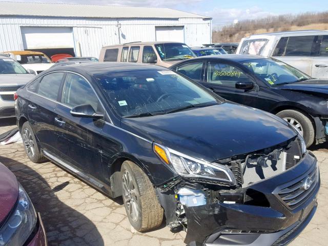 5NPE34AF1GH373522 - 2016 HYUNDAI SONATA SPO BLACK photo 1